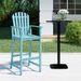 Tall Adirondack Chair With Armrests And Footrest Solid Acacia Wood 400 Lbs Strong Loading Capacity For Patio, Porch, Balcony, Deck And Backyard_maomaolike.com