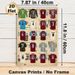 Classic Football Jerseys Painting Poster, Vintage-style Retro Football Players' Jerseys Collage Poster, Nostalgic Sports-themed Decor Ideal For Living_maomaolike.com