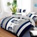 4 Piece Soft All-Season Washed Microfiber And Viscose Comforter Set , With Comforter, Sheet, Pillowcases & Shams, Print, Flowerd, Moisture-Wicking, Silky Soft Texture, Cooling, Breathable, Easy Care_maomaolike.com