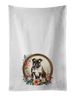 English Bulldog And Flowers Kitchen Towel Set Of 2 White Dish Towels Decorative Bathroom Hand Towel For Hand, Face, Hair, Yoga, Tea, Dishcloth, 19 X 28", White_maomaolike.com