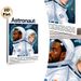 Astronaut Themed Painting Poster, Vibrant Retro-style Dual Astronauts In Cosmic Scene Poster, Eye-catching Space-inspired Decor Ideal For Bedroom_maomaolike.com