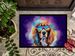 Cavalier Spaniel Hippie Dawg Doormat Front Door Mat Indoor Outdoor Rugs For Entryway, Non Slip Washable Low Pile, 24H X 36W_maomaolike.com