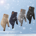 Men's Winter Wool Gloves With Thick Wool And Knitted Touch Screen Gloves Made Of Alpaca Wool_maomaolike.com