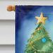 Dandie Dinmont Terrier Christmas Reindeer House Flag Large Porch Sleeve Pole Decorative Outside Yard Banner Artwork Wall Hanging, Polyester, House Size, Multicolor_maomaolike.com