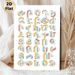 Abstract Typography Painting Poster, Pastel-toned Isometric Letter Art Poster, Unique Typographic Decor Suitable For Living Room, Office, Studio_maomaolike.com