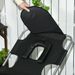 Outsunny Folding Beach Lounge Chair With Face Hole And Arm Slots, 5-level Adjustable Sun Lounger Tanning Chair With Pillow For Patio, Garden, Beach, Pool, Black_maomaolike.com