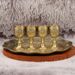 Light Luxury European Antique Style Six-Piece Rose Pot Cup Wine Set Home Wedding Housewarming Metal Gift_maomaolike.com