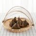 Weaving Drying Handmade Fly-proof Sieve Net Cover Round Dustpan Household Insect-proof Products Steamed Bun Food Bamboo_maomaolike.com
