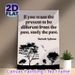 Inspirational Quote Painting Poster, Minimalist Monochrome Tree Silhouette & Bird Scene Poster, Thought-provoking Motivational Decor Ideal For Home_maomaolike.com
