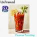 Bloody Mary Cocktail Painting Poster, Vibrant Impasto Oil Style Poster, Rich Red Cocktail With Lemon & Celery Garnish, Brings Artistic Flair To Home_maomaolike.com