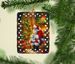 Maltese And Santa Claus Porcelain Ornament Christmas Tree Hanging Decorations For Home Christmas Holiday, Rectangle, Gift, Multicolor_maomaolike.com