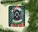 Portuguese Water Dog Christmas Porcelain Ornament Christmas Tree Hanging Decorations For Home Christmas Holiday, Rectangle, Gift, Multicolor_maomaolike.com