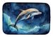 Dolphin In A Starry Sea Dish Drying Mat Absorbent Dish Drying Mat Pad For Kitchen Counter Dish Drainer Mat For Countertop, 14 X 21", Multicolor_maomaolike.com