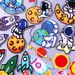 Cartoon Space Astronaut Embroidery Stickers Rocket Patch For Clothing Clothing Accessories Handmade Cloth Stickers Self-adhesive_maomaolike.com