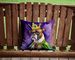 Boxer King Of Mardi Gras Throw Pillow Machine Washable, Indoor Outdoor Decorative Pillow For Couch, Bed Or Patio, 14Hx14W_maomaolike.com