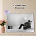 Surreal Retro Home Themed Painting Poster, Monochrome Whimsical Artistic Scene Poster, Unique Creative Design Ideal For Living Room, Office Decor_maomaolike.com