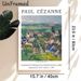 Paul Cézanne Auvers Panorama Painting Poster, Impressionist-style Vibrant Rural Village Landscape Poster, Timeless Art Decor Suitable For Living Room_maomaolike.com