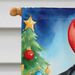 Black Pug Christmas Reindeer House Flag Large Porch Sleeve Pole Decorative Outside Yard Banner Artwork Wall Hanging, Polyester, House Size, Multicolor_maomaolike.com