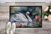 Swan Doormat Front Door Mat Indoor Outdoor Rugs For Entryway, Non Slip Washable Low Pile, 24H X 36W_maomaolike.com