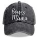 Unisex Washed cotton Boy Mama embroidered baseball cap Cotton duck hat Dad hat Hip Hop hat_maomaolike.com