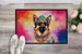 German Shepherd Hippie Dawg Doormat Front Door Mat Indoor Outdoor Rugs For Entryway, Non Slip Washable Low Pile, 24H X 36W_maomaolike.com