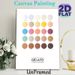 Italian Gelato Flavor Color Chart Painting Poster, Soft Pastel & Warm Tone Swatch Poster, Informative Gelato Color Reference, Ideal For Café, Kitchen_maomaolike.com