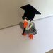 7 Inch Graduation Themed Desktop Goose Figurine, Cute Goose With Graduation Outfit, Tabletop Decor Ornament_maomaolike.com