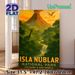 Isla Nublar Dinosaur Painting Poster, Vintage Prehistoric Landscape Poster, Captivating Scene Featuring Volcano, Dinosaurs And Waterfall, Ideal For_maomaolike.com