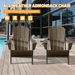 Adirondack Chairs Set Of 2, Plastic Adirondack Chair, Adirondack Chairs, HDPE Adirondack Chair, Folding Adirondack Chairs, Outdoor Chairs With Cup Holder For Lawn Patio Deck Fire Pit -Brown_maomaolike.com
