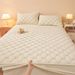 Winter Crystal Velvet Single Piece Milk Flannel Mattress Cover Simmons Protector Bed Sheet With Fleece_maomaolike.com
