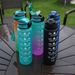 1000ml Bottle Time Scale Outdoor Fitness Sports Bike Water Cup With Straw BPA Free Home Drinking Kettle_maomaolike.com