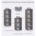 Wardrobe Storage Hanging Bag Cotton And Linen Clothes Vertical Finishing Multi-layer Drawer Underwear Clothes Net Bag Bathroom Storage Bag_maomaolike.com