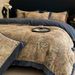 Thickened Milk Velvet French Digital Print Wide Edge Four-Piece Set_maomaolike.com