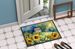 Sunflowers In Watercolor Doormat Front Door Mat Indoor Outdoor Rugs For Entryway, Non Slip Washable Low Pile, 24H X 36W_maomaolike.com