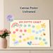 Potty Chart Painting Poster, Watercolor Cute Cartoon Style Poster, Cheerful Playful Design To Track Potty Training Progress, Ideal For Bathroom_maomaolike.com