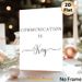 Communication Is Key Typography Painting Poster, Minimalist Black & White Typographic Poster, Inspirational Quote Decor Ideal For Office, Living Room_maomaolike.com