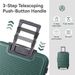 Luggage Sets ABS Hardshell 3pcs Luggage, Lightweight Durable Suitcase Sets Spinner Wheels Suitcase With TSA Lock 20''24''28'' Available(Dark Green)_maomaolike.com