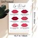 Lip Blush Healing Process Painting Poster, Clear Illustrative Lip Recovery Stages Poster, Informative Aftercare Guide, Ideal For Beauty Salons And_maomaolike.com