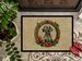 Weimaraner Christmas Flowers Doormat Front Door Mat Indoor Outdoor Rugs For Entryway, Non Slip Washable Low Pile, 24H X 36W_maomaolike.com