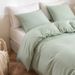 Bedding Sets Three Piece Set Solid Color Washed Cotton Ball Quilt Cover Set_maomaolike.com
