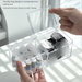 Bathroom Mirror Cabinet Storage Box Stackable Transparent Box Bathroom Cabinet Washstand Cotton Swab Makeup Cotton Sample Organizer_maomaolike.com