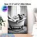 Dog In Bathtub Painting Poster, Monochrome Vintage Bathtub Scene Poster, Playful Whimsical Design, Ideal For Bathroom And Living Room Decor_maomaolike.com