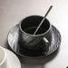 Minimalist Solid Color Ceramic Coffee And Saucer Set Afternoon Tea Water Breakfast Milk Spoon Cup Holder Light Luxury_maomaolike.com