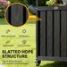 Outdoor Bar Cart With Storage, Stainless Steel Outdoor Bar Table Top, Wheeled HDPE Kitchen Island For Food Prep, Black_maomaolike.com