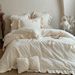 French Style Girly Milk Velvet Winter Four-Piece Set With Fleece Lining, Warm Rabbit Velvet, 3D Bow Quilt Cover Bedding 1_maomaolike.com