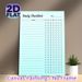 Daily Checklist Painting Poster, Light Blue Minimalist Structured Poster, Functional Planner To Organize Daily Tasks, Suitable For Home Office And_maomaolike.com