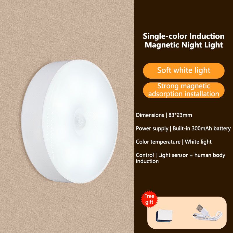 Intelligent Sensing LED Light With Digital Sensor Head Magnetic Suction Wireless-Use Eye Protect Night Lamp_maomaolike.com