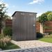 5X3 FT Metal Outdoor Storage Shed, Tool Shed With Pitched Roof And Lockable Door Compact Metal Tool Shed For Garden, Backyard, Patio, Everyday Sundries And Bike Storage, Gray_maomaolike.com