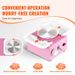 VEVOR Mini Pottery Wheel Electric Ceramic Wheel Machine 0-320RPM Speed Pink_maomaolike.com