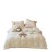1 Cartoon Patch Embroidery Waffle Milk Bedding Set Winter Thickened Warm Double-Sided Velvet Duvet Cover_maomaolike.com